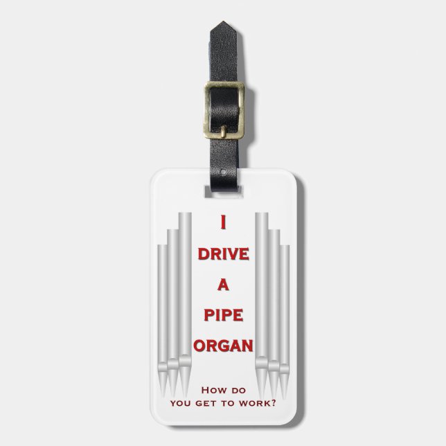 Etiqueta para bagagem de organista (Frente Vertical)