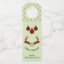 2 Veados de Natal Saltando Estilo Rústico