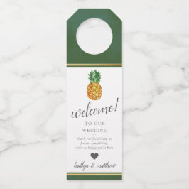 Etiqueta Para Garrafa A Coleção de Casamento do Abacaxi Tropical