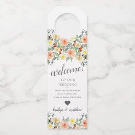 Etiqueta Para Garrafa A Coleção de Casamentos do Primavera Blossoms