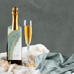 Etiqueta Para Garrafa Abstrato Glitter Strata Wedding ID903