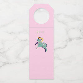 Etiqueta Para Garrafa Áries Rosa, impressão de signo do zodíaco