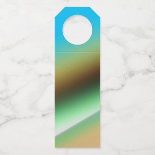 Etiqueta Para Garrafa Arte de padrão de textura abstrata arco-íris verde