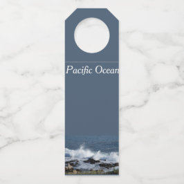 Etiqueta Para Garrafa As ondas do Oceano Pacífico