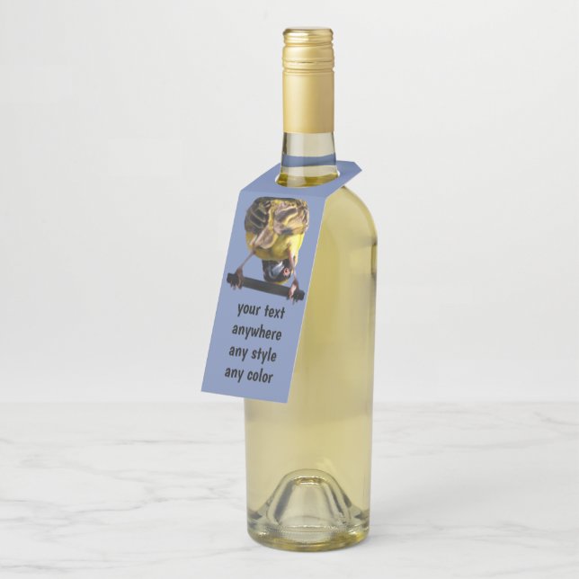 Etiqueta Para Garrafa Auge bonito um passarinho da vaia (Inclinado)