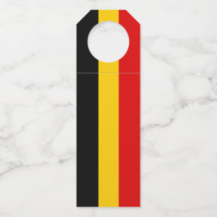Etiqueta Para Garrafa Bandeira da Bélgica