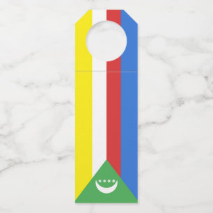 Etiqueta Para Garrafa bandeira das Comores