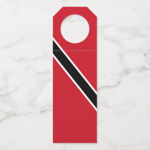 Etiqueta Para Garrafa bandeira de Trindade e Tobago
