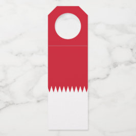 Etiqueta Para Garrafa bandeira do Bahrein