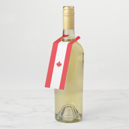 Etiqueta Para Garrafa Bandeira do Canadá