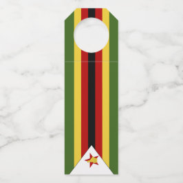 Etiqueta Para Garrafa Bandeira do Zimbabué
