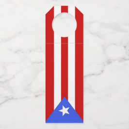Etiqueta Para Garrafa bandeira Porto Rico