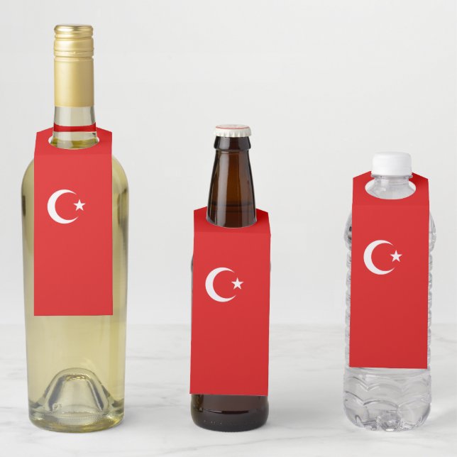 Etiqueta Para Garrafa Bandeira turca (In Situ)