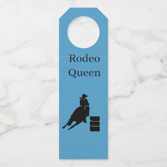 Etiqueta Para Garrafa Barrel Racer (Frente)
