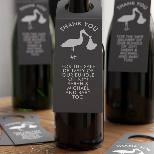 Etiqueta Para Garrafa Bebê Novo, Obrigado Enfermeira Enfermeira. (Thank your Birthing Team in the best way possible - with a bottle of something)