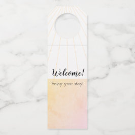 Etiqueta Para Garrafa Bem-vindos alegres! Aproveite a sua estadia! Etiqu