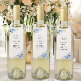 Etiqueta Para Garrafa Blue Mediterranean Lemon Wedding