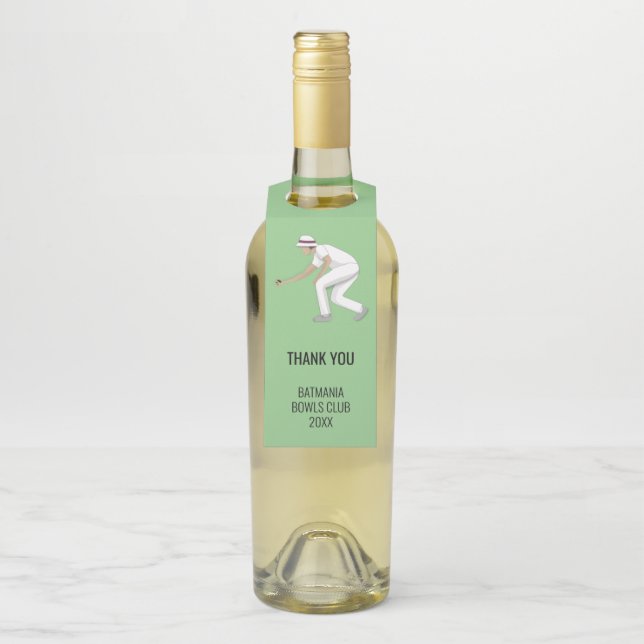 Etiqueta Para Garrafa Bochas na Grama (Na garrafa)