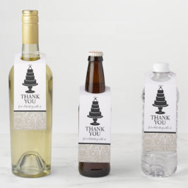 Etiqueta Para Garrafa Bolo de Casamento