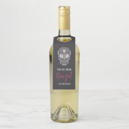 Etiqueta Para Garrafa Calavera Skull Você Foi Boozado Halloween