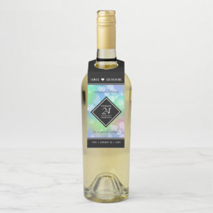 Etiqueta Para Garrafa Celebração do 24º aniversário do casamento do 