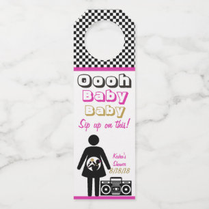 Etiqueta Para Garrafa Chá de Bebê de Hip Hop Oooh Baby Baby Canhotos de