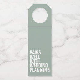 Etiqueta Para Garrafa Combina bem com o planejamento de casamento presen