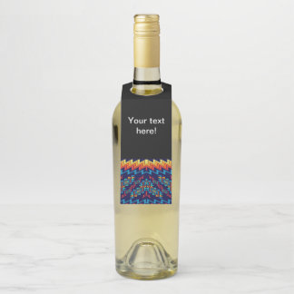 Etiqueta Para Garrafa Design abstrato de formas distorcidas