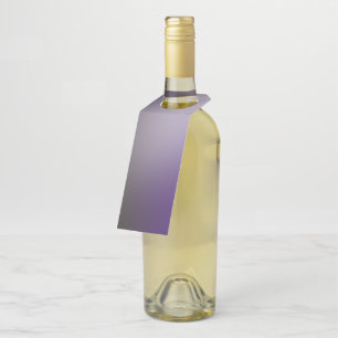 Etiqueta Para Garrafa Design Abstrato do Blur Gradiente de Mão Roxo Pret