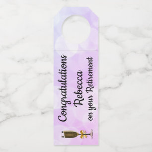 Etiqueta Para Garrafa Design de aposentadoria personalizada
