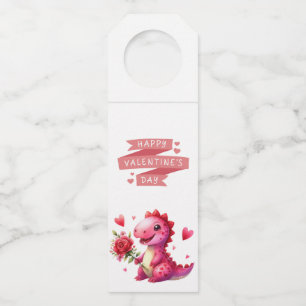 Etiqueta Para Garrafa Dinossauro Dia de os namorados bonito