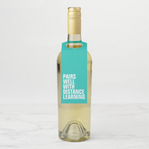 Etiqueta Para Garrafa Engraçado presente de aprendizagem à distância