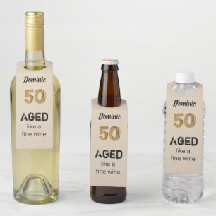 Etiqueta Para Garrafa Envelhecido personalizado como um vinho fino 50º a