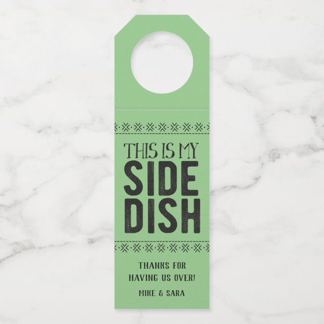 Etiqueta Para Garrafa Este É O Meu Lado (Frente)