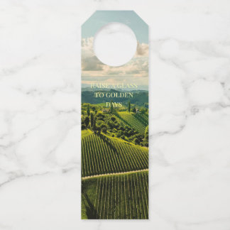 Etiqueta Para Garrafa Etiqueta da garrafa de vinho - "Levante um copo at