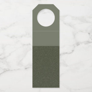 Etiqueta Para Garrafa Etiqueta de Garrafa Verde Musgo – Matte Over Noise