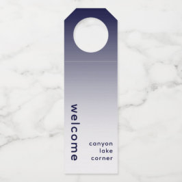 Etiqueta Para Garrafa Etiqueta de Suspensão de Garrafa Azul Marinho de B