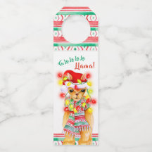 Fa La La La La Llama! fantasia aquarela Natal