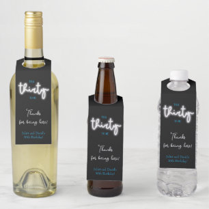 Etiqueta Para Garrafa Fale Comigo 30, aniversário de 30 anos