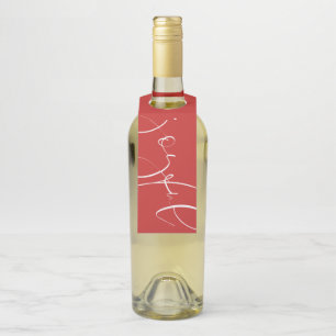 Etiqueta Para Garrafa feriado vermelho alegre