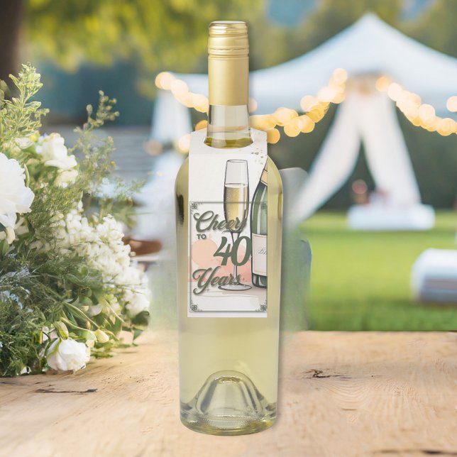 Etiqueta Para Garrafa Festa de Anos de Casados (Criador carregado)