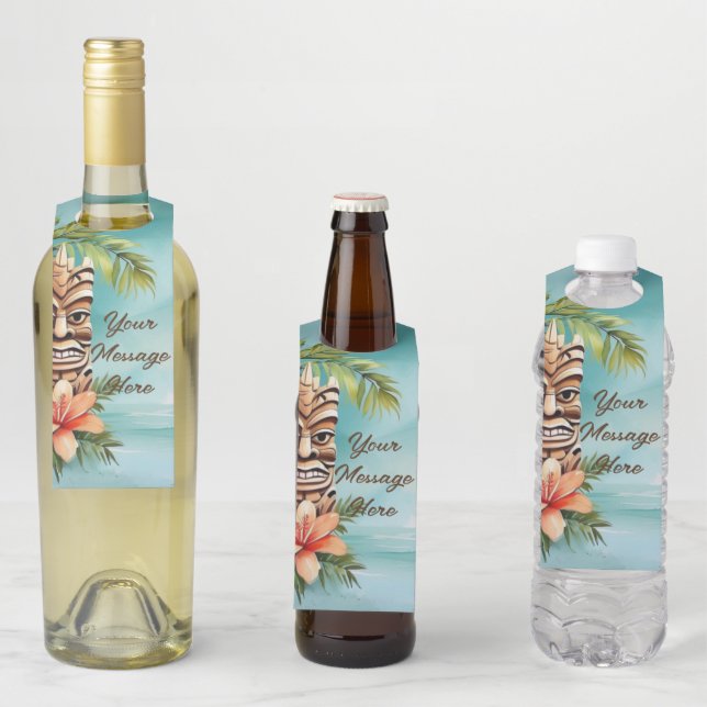 Etiqueta Para Garrafa Festa Tropical do Tiki (In Situ)