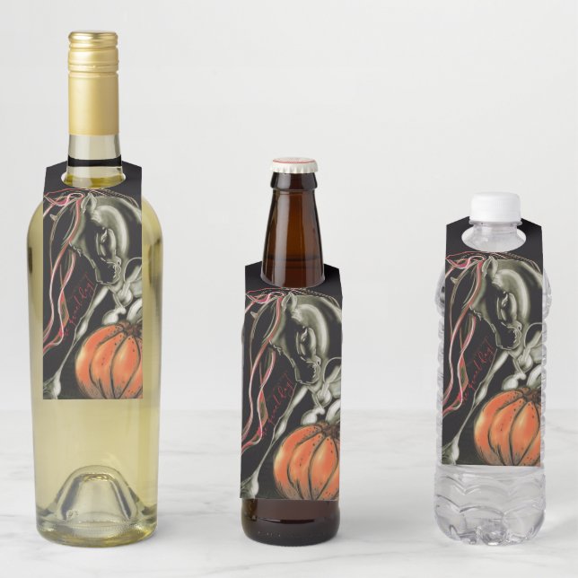 Etiqueta Para Garrafa Flaschenanhänger Halloween Party, Geisterpferd (In Situ)