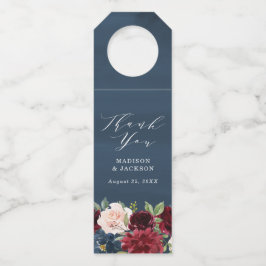 Etiqueta Para Garrafa Florais Encantados | Casamento Personalizado