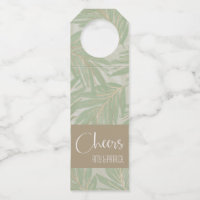 Folhas Douradas e verdes tropicais em Sage
