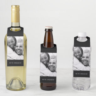 Etiqueta Para Garrafa Foto   NOIVADO   Etiqueta de Arranjo da Garrafa   