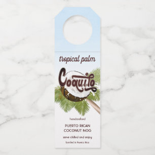 Etiqueta Para Garrafa Fruta tropical Coquito Coquito