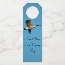 Etiqueta Para Garrafa Ganso canadense em voo