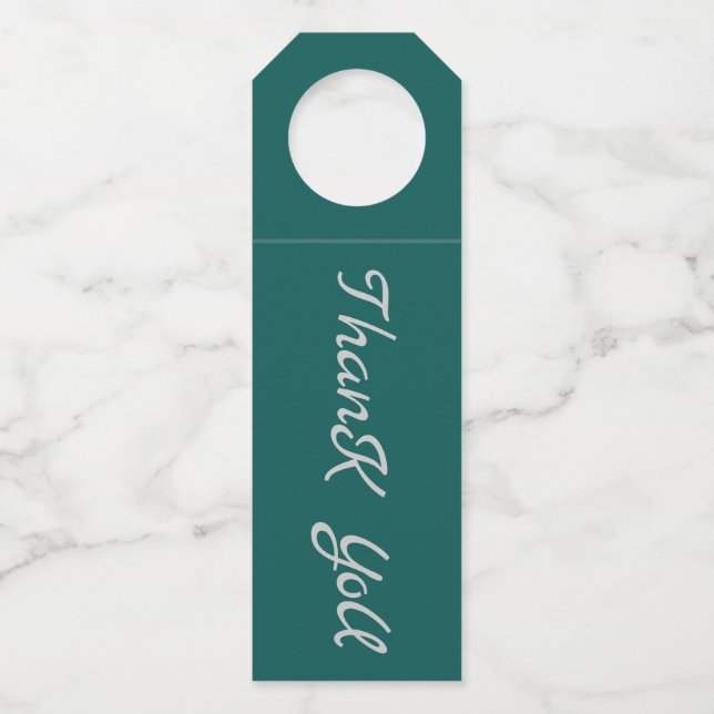 Etiqueta Para Garrafa garçonete - Obrigado (Frente)