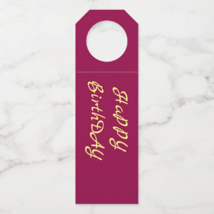 Etiqueta Para Garrafa garçonete - Parabéns